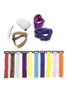 10件/套 可重复使用腰带 户外固定带 鱼竿绑带 钓鱼配件带