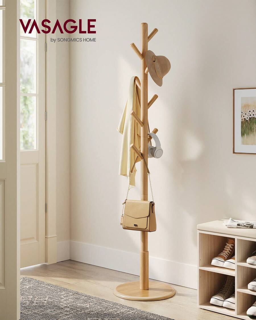 VASAGLE Coat Rack - Natural Colors - View 1