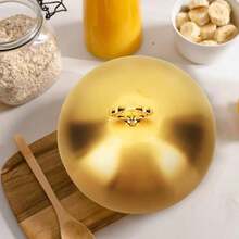Alipis Tapa De Acero Inoxidable Para Derretir Queso Y Cubierta Antisalpicaduras Campana Redonda Con Asa Para Cocina Parrilla Y Plancha 5.51 Pulg Dorado - como en la foto - Ver 4