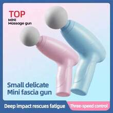 Mini Portable Professional Massage Gun For Muscle Relaxation, Fascia Gun, Small Portable Massage Gun - 淺藍色 - 查看 6