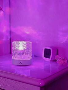 1 pieza Luz de ambiente LED de 16 colores con efecto de onda ondulada, alimentada por USB, con control remoto y táctil, adecuada para habitación/sala de estar/fiesta, luz decorativa de ambiente, luz de fondo para transmisión en vivo, regalo ideal para el Día de San Valentín/Halloween/Navidad - Multicolor - Ver 6