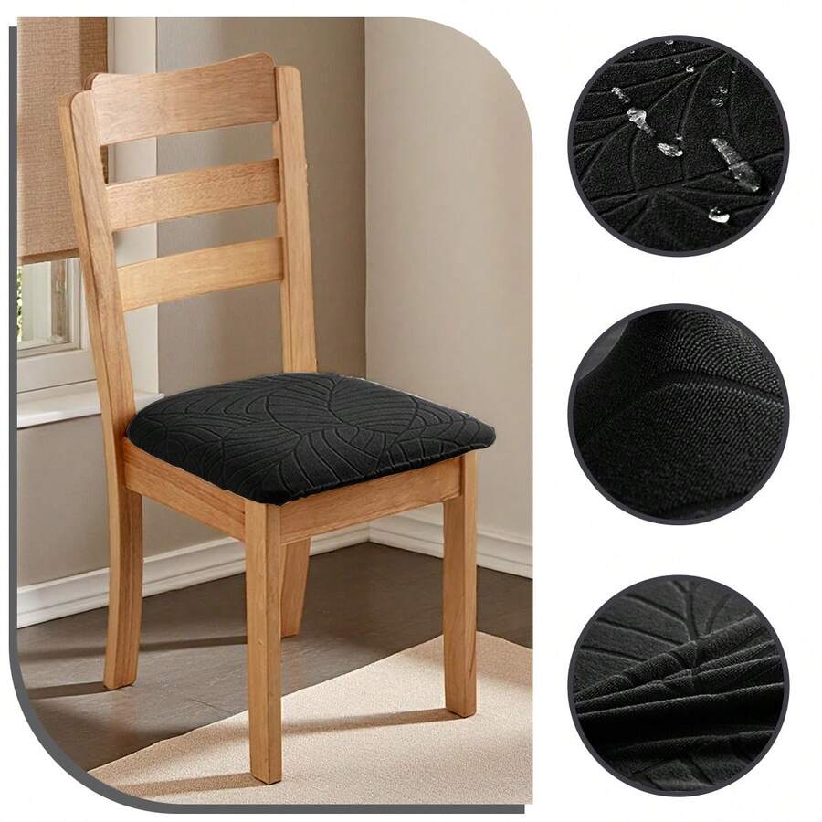 Kitchen Chair Covers - Black - View 1