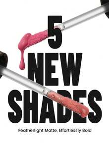 Pudaier Lip Gloss Matte - Tahan Lama, Tidak Luntur, Hasil Akhir Halus, Warna Cerah & Bersemangat - 04. Pop merah muda - View 4