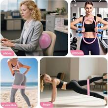 NEWKIBOU Kit de Pilates en Casa con Aro Pilates 15Pulgada/38CM 5 Bandas de Resistencia Bola de Pilates 25cm y 2 Pares Calcetines Yoga - Pilates Equipment for Toning Arms and Thighs - Rosa - Ver 5