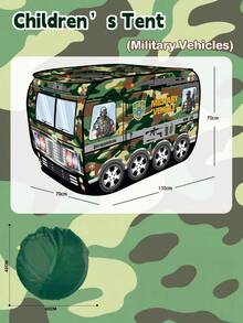 一套大型可折叠卡通餐车帐篷，配有玩具厨房配件，采用耐用牛津布制成，红黄相间的汉堡造型，带遮阳篷和门，适合室内外使用，是生日派对和节日礼物的理想之选。 - 彩色 - 查看 13