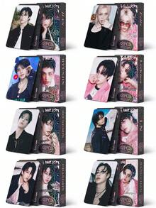 60pcs KPOP SKZ Do'it SOLO Lomo Cards + 32pcs Stickers, High-Definition Photo Cards, Double-Sided Lomo Cards, Album, Concert Goods, Collectibles, Star Fans Merch, Small Gifts, Holiday Gifts, Hyun Seung, Know, Felix - Multicolor - View 2