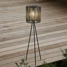 1 件手工藤条垂直太阳能灯，藤条太阳能金属三脚灯笼，乡村落地蜡烛灯笼，圣诞节户外装饰，适合作为送给家人和朋友的圣诞礼物，完美的圣诞纪念品选择，为室内/室外空间增添自然温暖的氛围，适用于派对、露营、花园、露台和小路装饰 - 彩色 - 查看 15