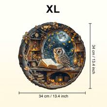 1件装月光读者木制拼图，不对称动物造型木制拼图玩具，独特派对游戏礼物，装饰艺术拼图，桌面魔法拼图，创意儿童益智拼图，节日礼物，成人木制拼图，感恩节/新年/生日礼物（2D拼图） - 彩色 - 查看 14