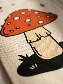 1件/2件装青蛙图案壁挂，波西米亚蘑菇艺术墙旗，可爱青蛙喝咖啡挂毯，复古卡通墙饰，适用于卧室、客厅、宿舍、书房、厨房，北欧风格植物系列装饰卷轴画 - 彩色 - 查看 8