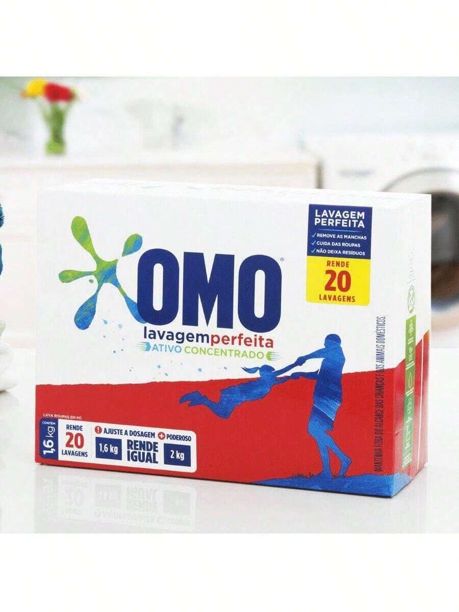 Omo Perfect Wash Powder Soap Box 1.6kg - Nhiều màu - Xem 1