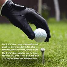 FINGER TEN 30pcs/Pack Durable Wooden Golf Tees, 3 1/4 Inch/2 3/4 Inch, Bamboo, 70mm/83mm, Pink, Purple, Grey