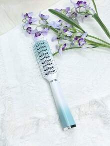 1 件装，清新绿白渐变美发梳，气囊按摩梳，带镜子的卷发梳，气垫直发梳 - 彩色 - 查看 5