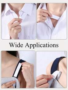 1 Piece Set Double Sided Body Tape Self-Adhesive Bra Clothes Dress Shirt Secret Sticker Clear Lingerie Tape Anti-Naked Invisible Chest Patch For Women Body Skin - Trắng - Xem 8