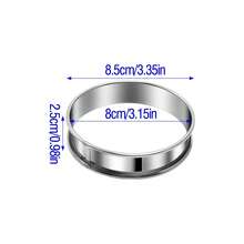 1个/3个/4个双层加厚不锈钢慕斯模具，圆形，底部可拆卸，8厘米+9.5厘米+10厘米三种尺寸，银色和黑色两种颜色，专业烘焙工具，适用于制作芝士蛋糕、水果挞、慕斯、玛芬蛋糕、饼干、派等。 - 彩色 - 查看 14