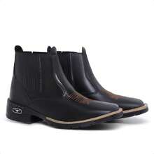 Men's Country Animal Print Western Boots For Everyday Outdoor Use - màu đen - Xem 2
