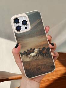 Photo Realistic Wild Horses Running Herd Action Shot Phone Case ,Cover Dynamic Nature View Phone Accessories Powerful Freedom Aesthetic Phone Protector Western Vibe Gift,Compatible With Iphone 17promax/17pro/17/17Air/16promax/16pro/16plus/16/15promax/15pro/15plus/15/14promax/14pro/14plus/14/13promax/13pro/13/12promax/12pro/12 - Mocha(摩卡色) - 查看 10