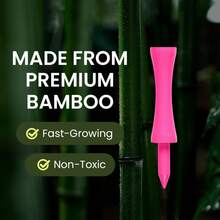 FINGER TEN 30pcs High Quality Wooden Golf Ball Holders, Consistent Height, Improve Visibility For Golfers - Pink - View 4