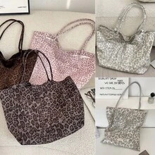 New Autumn/Winter Leopard Print Large Capacity Shoulder Bag, Suitable For Daily Use, Commuting, School And Casual Occasions - Multicolor - View 2