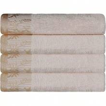 SUPERIOR Juego de Toallas de algodón de 3 Piezas, Borde Floral Jacquard Dobby, Felpa de Secado rápido, baño Decorativo, Ducha, baño, Incluye 1 Cuerpo, 1 Mano, 1 Toalla de Rostro, colección Wisteria, - turquesa - Ver 14