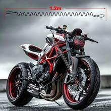 AUTODIAG Candado de alarma para moto,recargable por USB,alarmas de freno de disco de 110 dB con sensor de movimiento y cable de alarma de 1.2m,IPX8 impermeable antirrobo,compatible con ruedas de disco - negro - Ver 8