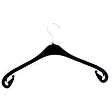 Kleiderbügel aus Kunststoff, schwarz, Rockhaken, 43 cm 25 STK.-7396 - 20 Stück Na43s - Übersicht 1