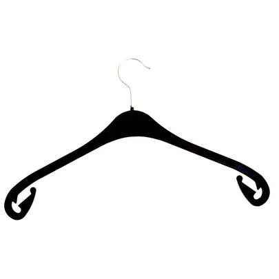 Kleiderbügel aus Kunststoff, schwarz, Rockhaken, 43 cm 25 STK.-7396
