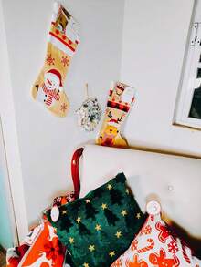 Genérico Botas Navideñas Colgantes - Gran Capacidad para Regalos y Decoración (Muñde Nieve) - Papá Noel - Ver 8