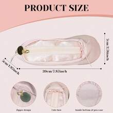 1pc Ballet Shoe Shoe Bags Bolsillo de baile de gran capacidad con cremallera Organizador Cosmtico Pen Bag Dance Baile Back Mapeup Bag Pointe Pointe Woman Dancer Amante Regalo - inicial - Ver 4