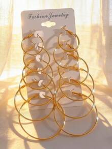 Bộ 24/12 khuyên tai tròn trơn đơn giản, tối giản, nhiều kích cỡ, kiểu dáng cá tính dành cho nam và nữ, thích hợp cho kỳ nghỉ, tiệc tùng, hẹn hò, phối đồ hàng ngày, món quà tuyệt vời cho ngày Valentine, năm mới, trang sức chất lượng cao với giá cả phải chăng. - Nhiều màu - Xem 2