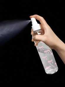 1pc Pink Bow Heart Pattern Spray Bottle - Reusable Portable Spray Bottle, Suitable For Essential Oils, Perfume And Skincare Liquids, Suitable For Hair Salons, Kitchens, Bathrooms, Gardens, Suitable For Travel And Business, Mother's Day Gift, Spring Decor, Travel Essentials (Pattern Randomly Cut) - Multicolor - View 6
