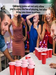 12 pièces Set de Beer Pong avec 12 gobelets et 12 balles, utilisation sur table et au sol, décoration d'Halloween, jeu de couple, décoration de fête d'Halloween, Jeux > Jeux de fête, Beer Pong, Soirée jeux de couple, Dobble, Jeux de cartes, Jeux à boire pour adultes, Jeux familiaux, Jeux de société, Beer Pong, Jeux de fête pour célibataires - Multicolore - Voir 9