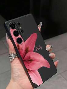 1 ốp lưng điện thoại họa tiết hoa dâm bụt đỏ | Ốp bảo vệ chống trượt màu đen - Tương thích với Samsung Galaxy A06 / A12 / A13 / A16 / S21 / S22 S23 / S24 / S25 / S25Ultra - Phong cách tươi mới, sáng tạo, cá tính, dễ thương, món quà tuyệt vời dành cho bạn bè, người yêu và bạn nữ. - Nhiều màu - Xem 1