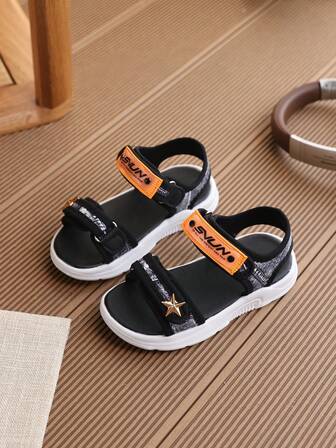 2 Stücke/Set Kinder bequeme lässige flache rutschfeste Badesandalen, geeignet für Mädchen und Jungen, Sommer