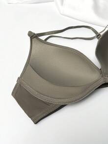 3pcs/Set Adjustable Strap Bras For Teens, Criss-Cross Back Strap And Front Closure Design - Seamless, Comfortable And Fashionable - Multicolor - View 6