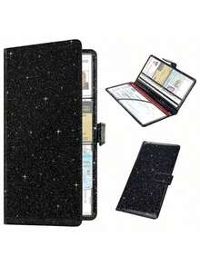 Portador de tarjeta de registro y del automóvil, organizador de compartimento de guantera para documentos de licencia vehicular, accesorios interiores del automóvil para mujeres, hombres y adolescentes, portador de documentos del automóvil resistente al agua para tarjetas y licencia de conducir - Multicolor - Ver 9