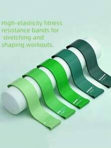 5pcs Yoga Fitness Shaping Rehabilitation Sports Resistance Bands Set - Multicolor - View 4