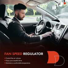 A-Premm HVAC - Resistencia de motor de soplador compatible con vehículos INFINITI y Nissan - G20, Altima, Maxima, NX, Pathfinder, Pathfinder Armada, Sentra - parte delantera, reemplazo# 271500W014, - negro - Ver 6