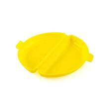 1个鸡蛋模具，微波炉蒸蛋器，半圆形煮蛋器，肉饼模具，鸡蛋小饼模具 - 黃色 - 查看 7