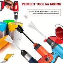 Plastic Paint Mixing Drill Bit Attachment, Epoxy Resin Mixing Paddle With Standard Hex Shank And 4-Blade Spiral Design For Efficient Blending, Compatible With Various Drill Bits - Multicolor - View 5