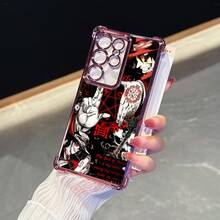 Funda de teléfono con patrón de anime Hellsing Alucard (3), funda de teléfono con marco electrochapado rosa para  15/Redmi Note 14/14 Pro/14 Pro+/13/13/13 Pro/13 Pro+/12/12/12 Pro/12 Pro+/12S/12 Turbo/10 Pro/14/Poco F6 Pro/ 14T/ 14 Pro/Poco X6 Pro/Poco F5 Pro/Poco X7 Pro, funda protectora a prueba de golpes con marco electrochapado, regalo de Navidad, regalo de Año Nuevo - Colores mezclados - Ver 2
