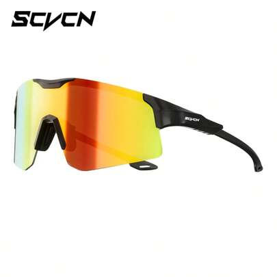  SCVCN 偏光骑行眼镜，男女通用钓鱼眼镜，适用于山地自行车、公路自行车、竞速、运动、户外、高尔夫、徒步旅行、时尚、度假、露营、自行车配件