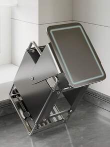 Knife Block Stainless Steel, 30° Rotatable Knife Block 9-Slot Universal Knife Holder,Knives Holder For Kitchen Knives Countertop Storage (Gun Grey)