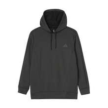 Adidas 男士简约保暖舒适休闲卫衣 JW3451，秋冬款 - 灰黑色 - 查看 1