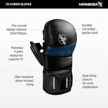Hayabusa T3 - Guantes de entrenamiento para hombres y mujeres - Negro - - Ver 6