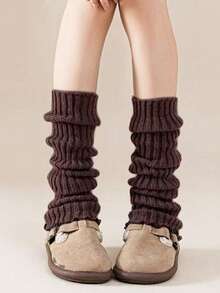 5/3 pares de medias altas de unicolor para niñas, calentadores de piernas cálidos, estilo Mori Girl, estilo Lolita, coloridos, diseño de volantes con rayas verticales, versátil y de moda, suaves y cómodos, adecuados para uso diario en primavera, otoño e invierno, aptos para niños de 4 a 12 años, calcetines de Navidad, calcetines de Año Nuevo, regalo exquisito - Multicolor - Ver 6