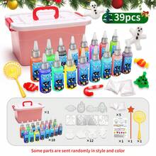 多功能魔法水上玩具，超级好玩的海洋宝贝，DIY创意手工套装，减压玩具，创意DIY玩具，放松玩具，派对活动，提升手工技能玩具，培养儿童艺术能力手工玩具，送给男孩女孩的完美节日礼物 - 彩色 - 查看 10