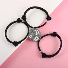 3件套 星星月亮太阳拼接 闺蜜手链 男士时尚友谊礼物 - 星星月亮太陽手鍊 - 查看 1