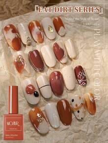 MOZIUR Gel Nail Polish Set Halloween Nails Eat Dirt Sertes 12 Colors Gel Polish Kit Nail Gel Polish All Seasons Soak Off LED Nail Lamp Nail Art Gel Kit DIY Salon Gift For Women - Multicolor - View 4