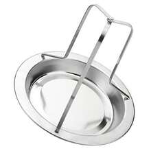 YQQ Yosoo 1 Unid Soporte de Pollo Asado Vertical de Acero Inoxidable Duck Roaster Rack Barbacoa Asar A La Parrilla Herramientas BBQ2179 - Plateado - Ver 3