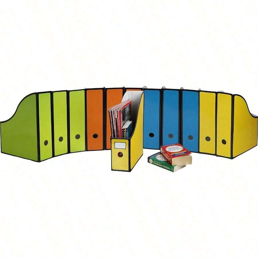 Magazine Rack - Paquete De 12+Blue, Lime, Orange, Yellow - View 1
